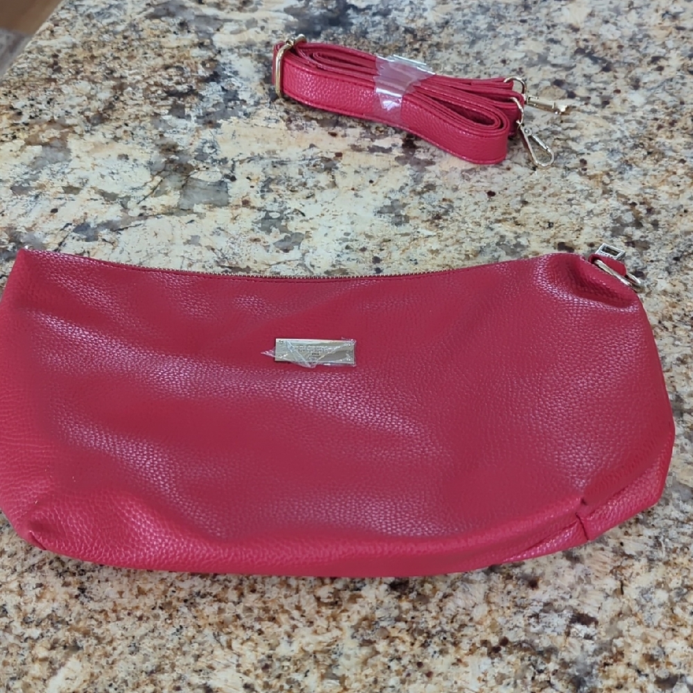 BCBG Paris Vibrant Red Crossbody Bag